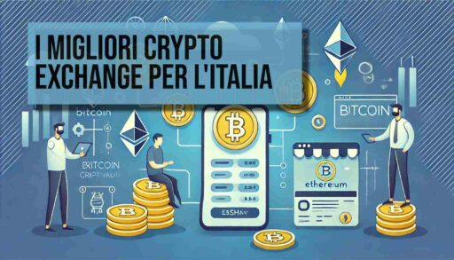 Un disegno che rappresenta dei trader vicini a delle monete con simboli di ETH e BTC e uno smartphone al centro